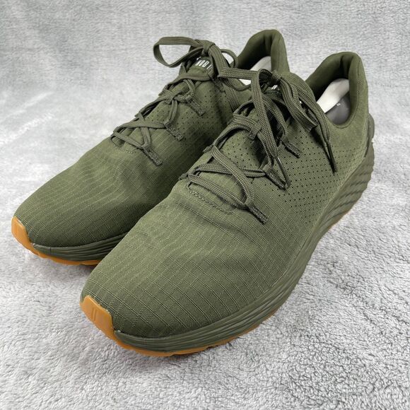 Nobull Shoes Mens Size 15 Green Trainer Ripstop Lace Up Casual Athletic Sneakers - Picture 1 of 11
